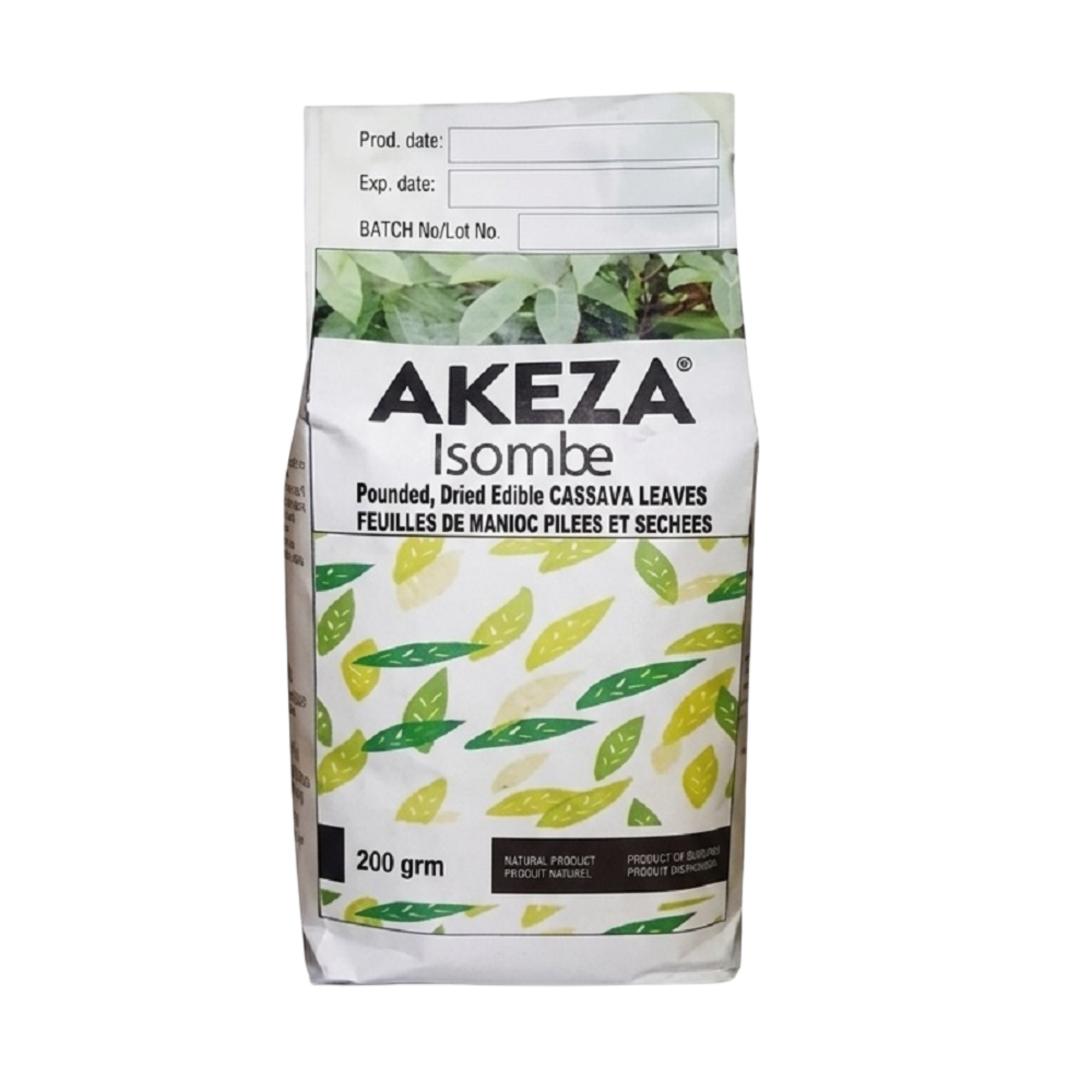 Isombe Dried Cassava - Ala Damiano